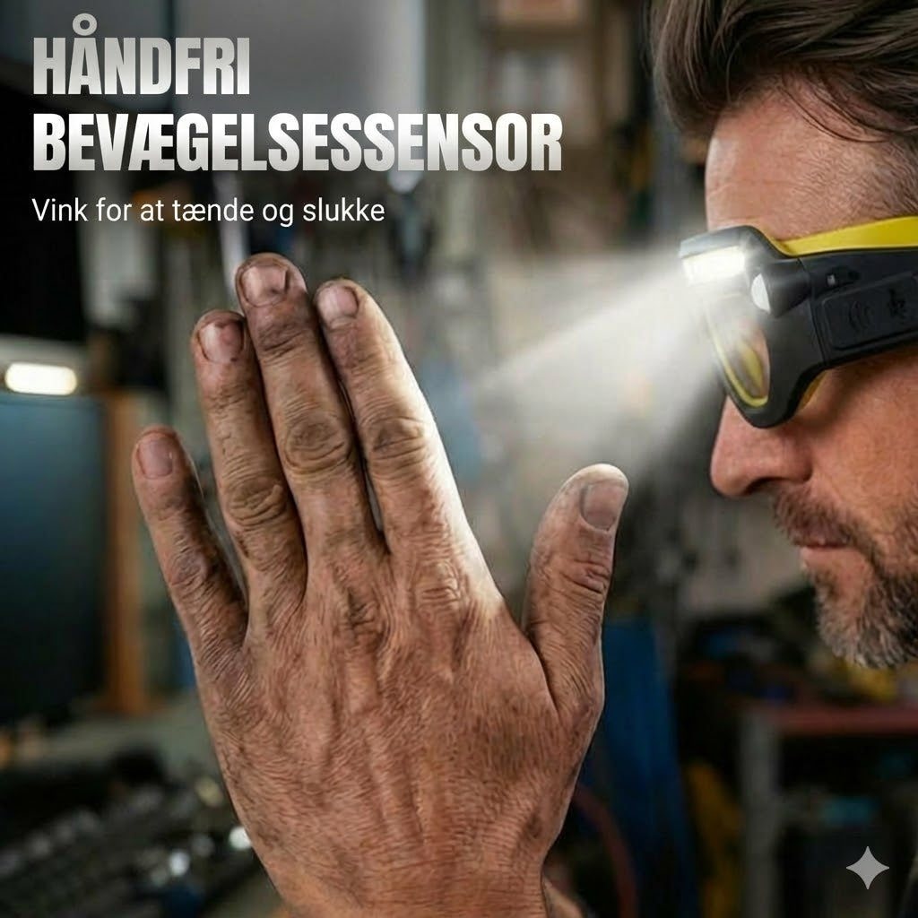 Kraftig LED-pandelampe: Vandtæt & genopladelig (Udendørs & gør-det-selv)