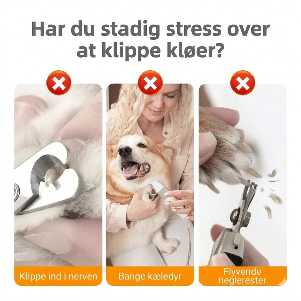 Neglefil i træ til kæledyr med udskiftelige filepuder