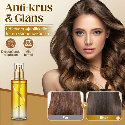 Plejende anti-frizz håroliespray