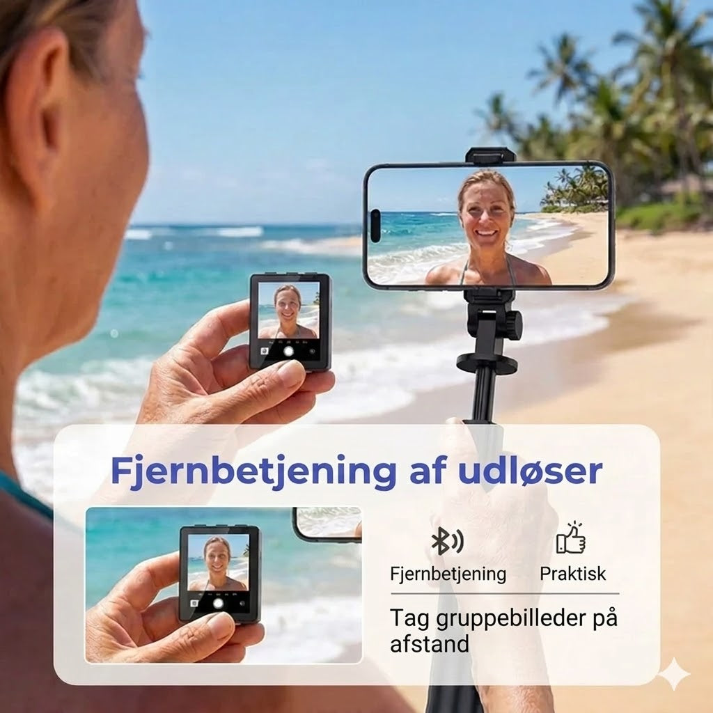 Bærbar trådløs selfie-skærm til bagkameraet