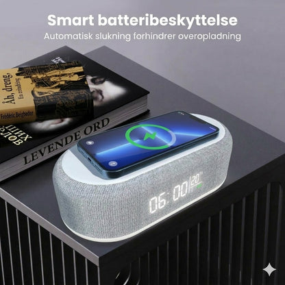 Alt-i-én 6-i-1 trådløs 15 W ladestation