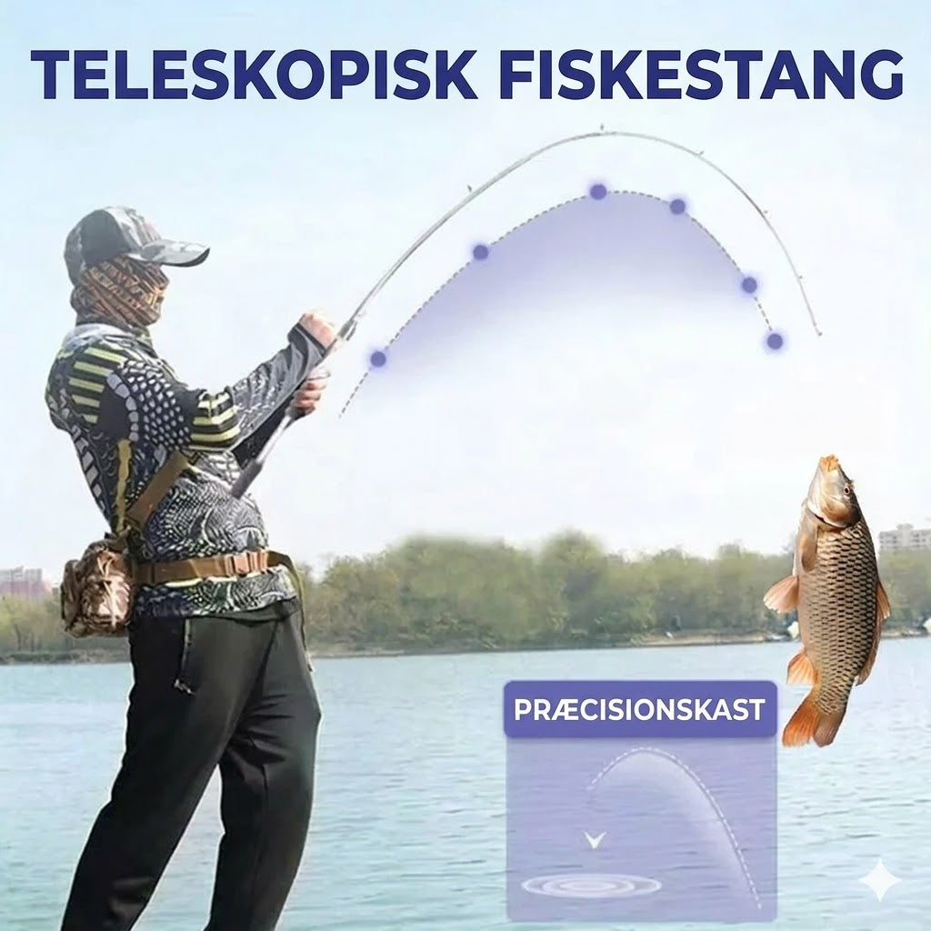 Bærbar teleskopfiskestang